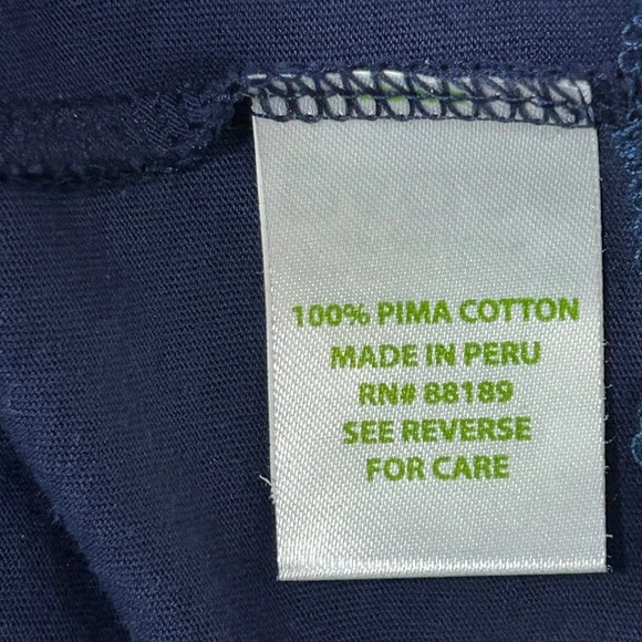 Lilly Pulitzer Women's Beckett Shirt Dress V-Neck Long Sleeve Navy - Size MEDIUM - Picture 10 of 11